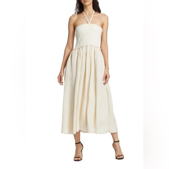 TANYA TAYLOR
Suzie Rib Knit Halter Midi Dress size small - Picture 1 of 16